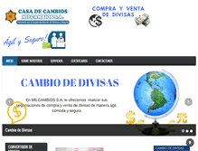 Tablet Screenshot of milcambios.com